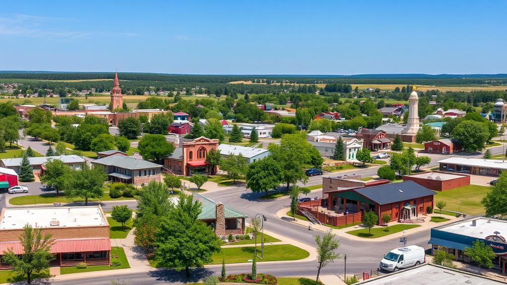 small suburban minnesota town